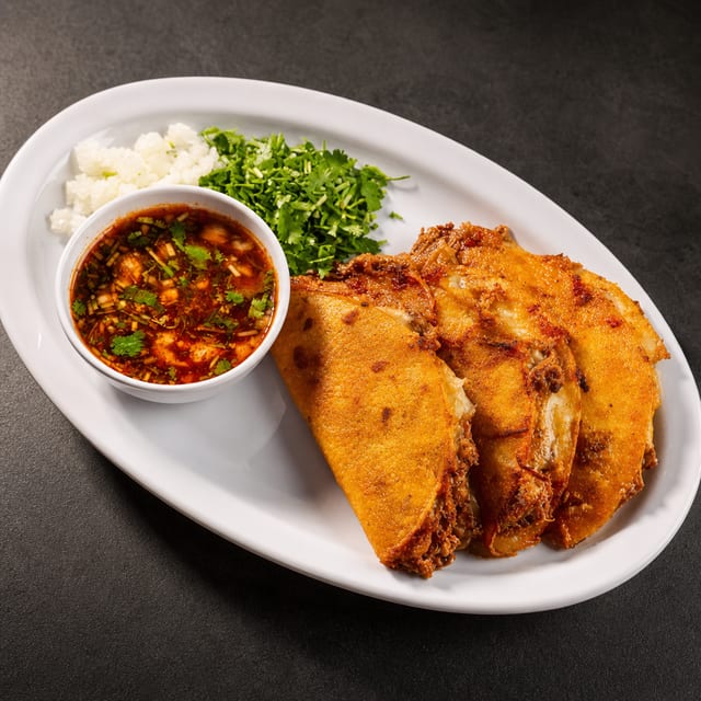 3 Birria Tacos.